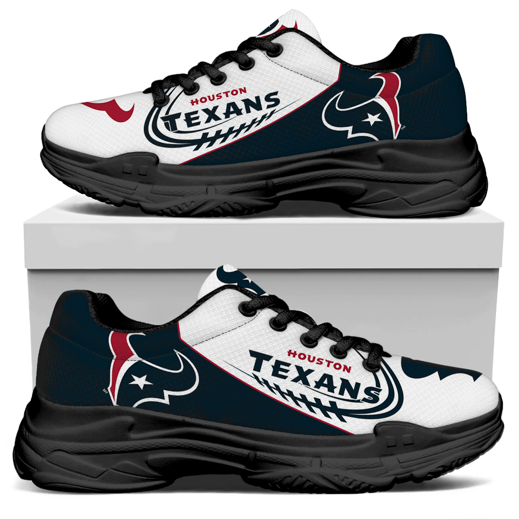 Women's Houston Texans Edition Chunky Sneakers With Line 005